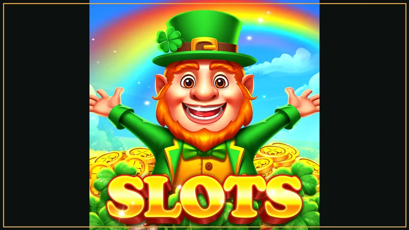 Four-leaf clovers, golden pots, and rainbow multiplier trails on lucky reels