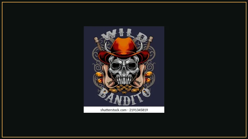 Skeleton mariachi musicians with sombreros and guitars on Wild Bandito reels
